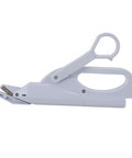 Effortless Cutting Magic With These Mini Battery Operated Electric Scissors That Auto Slice Fabric And Paper With Ease For Home DIY Jobs Light Ergonomic Safety Shears Are Ready To Go, showing ergonomic handle design.