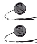 40.5mm Snap On Lens Cap With Keeper For E Mount 16 50mm F3.5 5.6 Lens Not For 16 70mm Lenses Includes Leash Two Pack Center Pinch