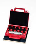 Hollow Punch Kit 11 Piece Hardened Steel With Chrome Plated Knurled Handle And Rugged Storage Case For Quick Clean Bolt Holes