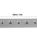 Killer Aluminum T Slot Miter Track Jig For Woodworking Quick Clamp Station showing 100mm aluminum track with holes for precision cutting.