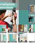 Installation instructions for Zero Hassle Bifold Magnetic Access Panel Door With Quiet Strips And Predrilled Holes For Drywall Plumbing Wiring Featuring Smooth Setup And Killer Build Quality.