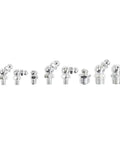 Beefed-Up Steel Grease Fittings Kit, 115-Piece Zerk Nipple Assortment with straight, 90-degree, and 45-degree angles, M6 M8 M10.