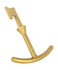 Heavy Duty Solid Brass Water Meter Box Key with an angled 5.5 inch shaft for opening utility valves easily.