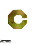Two Degree Caster Shim Set For Ford F Series Super Duty Trucks 2005 To 2022 And Excursion 2000 To 2005 Gold Zinc Finish Shim