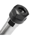 Heavy Duty ER20 Extension Rod And Lathe Chuck Adapter Featuring Precision Threads For Milling Machines showing top view with threaded end.
