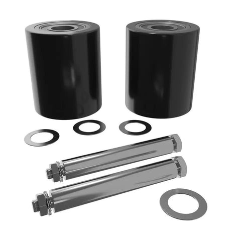 Load Wheel Kit For Central Hydraulic Manual Pallet Jack Model 39939 Beefed Up Ultra Poly 70D Load Wheel Assemblies With Bearings And Axles