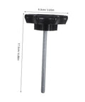 Spare Tire Hold-Down Bolt Kit For Cars - Universal Fit Wheel Clamp And Mounting Hardware, side view with measurements