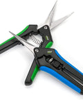 2 Pack Microtip Pruning Shears With Straight And Curved Blades For Flowers And Leaves Soft Grip Stainless Steel Pruners