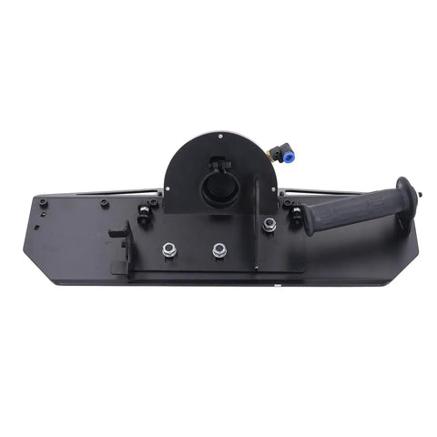 Portable Electric Tile Chamfering Machine For 45 Degree Bevel Trimming On Ceramic Metal And Stone with a black steel frame and handle.