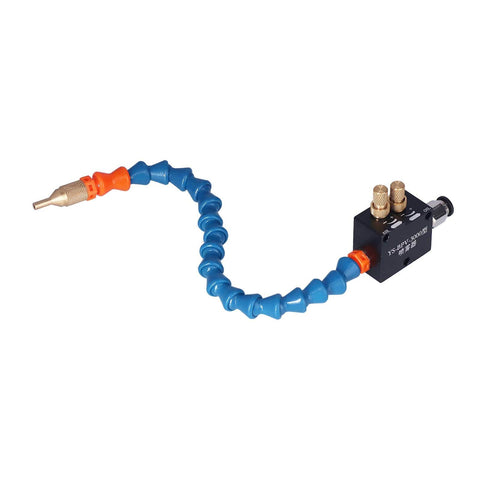 Mist Coolant Lubrication System for CNC Lathe Milling and Drilling Tools, beefy aluminum body with air pipe and copper filter