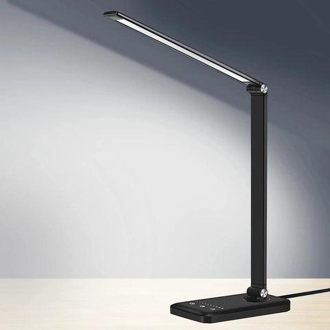 Go-To Multifunctional LED Desk Lamp With USB Charging Port, Five Lighting Modes And Auto Timer on minimal desk