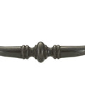 Matte Black Iron Traditional Cabinet And Drawer Pull Handle For Kitchen And Bathroom Or Furniture Durable Center To Center 4 1 Quarter Inch 108 Millimeters