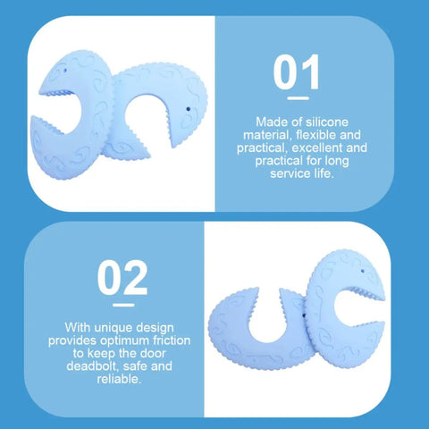 3 Pack Silicone Door Stopper Set For Safety Anti Skid Hold Doors Steadily And Prevent Slamming Dope Durable Quiet Operation