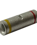 One Thousand Heavy Duty Non Insulated Step Down Butt Splice Wire Terminal for 12 to 10 AWG and 8 AWG cables showing yellow and red markings.