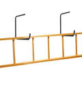 Image of Six Pack Overhead Garage Storage Hooks Thirteen Point Eight Inch Ceiling Rack Beefy Heavy Duty Hangers And Organizer For Ladder Wood Tools