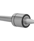 MK2 1-Slot lathe live center with 60° Morse taper and steel body for high-speed CNC lathes