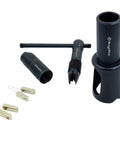 Real Deal Tap And Reamer Self Aligning Holder With Heavy Duty Jaws For Dead Nuts Alignment On Flat Or Curved Parts To Save Your Money And Stop Broken Bits Cold with tools and components.