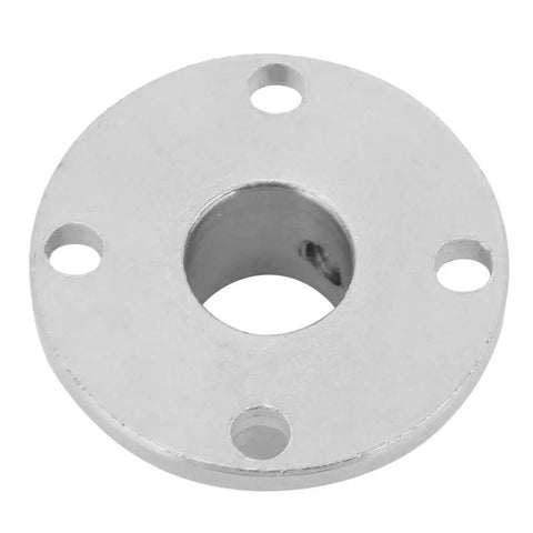 Built Tough Rock Solid Flange Coupling Shaft Connector 12mm Bore Electroplated Iron Motor Hub detailed view of flange.