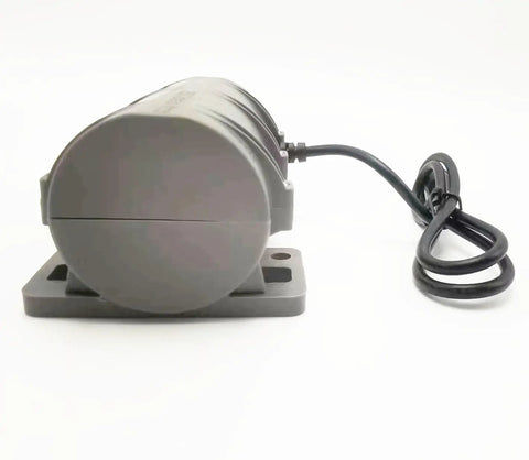 24V Vibration Motor With 110V Adjustable Speed Power Adapter 3800 RPM Shaker Motor For Massage Beds And Vibration Chairs Beefy Quiet Easy Install For Home Use, gray base