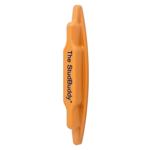 Side view of orange Magnetic Stud Finder Thats Easy To Use No Batteries Made In The USA Powerful Magnet Locates Drywall Studs Fast