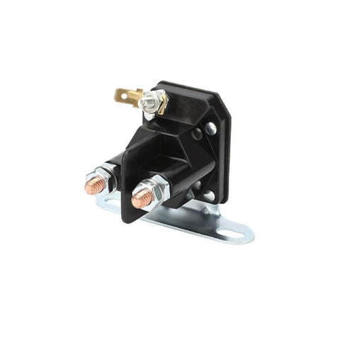 Heavy Duty 12V Starter Relay For Lawn Mowers And Tractors, High Current Ignition Relay For Outdoor Power Equipment, black mounting base
