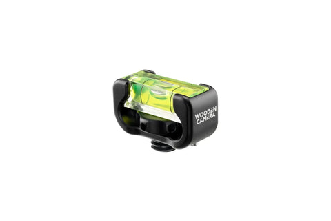 Bubble Level For Camera Gear And Rigs, Low-Profile Spirit Level With Anti-Twist Pin, 3/8-16 Mount, black housing