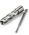 HSS annular cutter 5/8 in dia x 2 in depth with Weldon shank; two-piece mag drill bit set