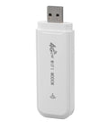 Hella Portable 4G LTE Wireless Router With Solid Battery Life And Zero Lag Signal For Road Trippers Desk Grinds Or Couch Lounging Across Europe With Slick Compact Design And Simple Plug In Setup, white USB modem