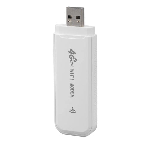 Hella Portable 4G LTE Wireless Router With Solid Battery Life And Zero Lag Signal For Road Trippers Desk Grinds Or Couch Lounging Across Europe With Slick Compact Design And Simple Plug In Setup, white USB modem