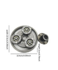 36T Steel Planetary Gear for Electric Bike Motor Upgrade and Replacement, heavy duty gear set with dimensions marked