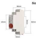 Din Rail Mount Indicator Lamp 24V AC DC LED Panel Light For Industrial Control Panels Multi Color Red Green Blue Yellow JD9