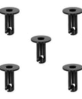 Rock Solid Badass 7075 Aluminum Dzus Fasteners 5/16 Inch Flush Allen Head Quarter Turn Rotating Buttons 0.500 Grip Black Heavy Duty Top Shelf Hardware 5 Pack for automotive panels.