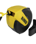 Three Eighths Inch Fifty Foot Hybrid Polymer Air Hose With Auto Retract Enclosed Reel Bright Yellow Durable And Flexible
