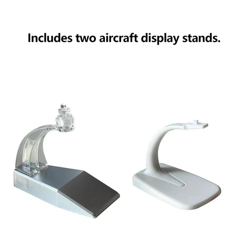 Two display stands for 1/300 Scale Transport Aircraft Model A330 Metal Diecast With Stable Stand And Free Airport Mat.