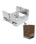 10 Pack Five And A Half By Five And A Half Post Bases For Concrete Heavy Duty Electro Galvanized Brackets fits 6x6 wood installed