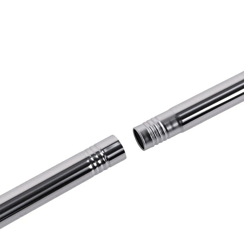 Heavy Duty 18 Inch Paint Roller Kit With Rust Proof Stainless Steel Extension Pole showing two connecting pole sections.