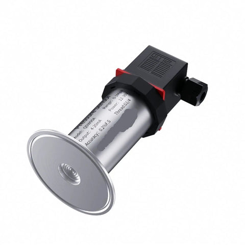 Sanitary Diaphragm Pressure Transmitter For Food Industry With Flat Film Quick Fit Anti Blocking Clamp 50.5mm