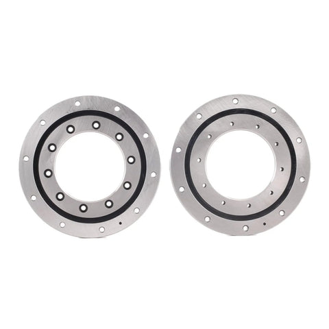 Beefed-Up Crossed Roller Bearing One Piece Small Slewing Bearing For Heavy-Duty Load And High-Speed Precision, two parts, polished chrome