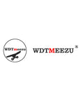 WDTmeezu logo with silhouette of skateboard