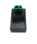 Ride Ready Ignition DC CDI Box For KYMCO Agility 50 125 2006 2011 People 50 4T black rectangular ignition module with green connectors