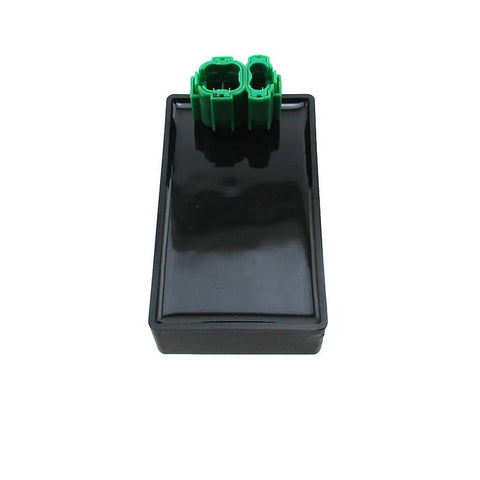 Ride Ready Ignition DC CDI Box For KYMCO Agility 50 125 2006 2011 People 50 4T black rectangular ignition module with green connectors