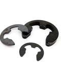 External Retaining Ring Kit 580 Pcs And 1000 Pcs Set Black Carbon Steel Circlips For Shafts M1.2 To M15 15 Sizes shown close-up