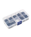 180 Piece Nylon Standoff Kit Male To Female M2.5 Threaded Spacers, Lengths 6 To 20mm, Dark Color, Durable Nylon Spacer Kit For Electronics Enclosures, Dope DIY Projects, Robotics in organizer case