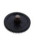 Heavy Duty Replacement Planer Gear 1343911 for Porter Cable PC305TP Plus CMEW320 Models, black gear with steel internals.