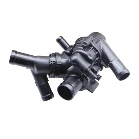 Direct Fit Engine Coolant Thermostat For Mercedes Benz Cla Gla Glc Class W156 W117 W176 M133 with multiple pipe connections.
