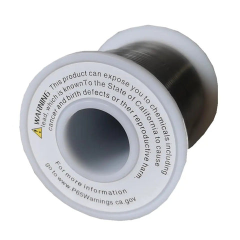 60/40 Tin Lead Solder Wire For Stained Glass Crafting, Flux Free, 1 Lb Spool, 1/8 Inch Diameter, Smoke Free Easy Melt