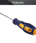 Top Notch T20 Security Torx Screwdriver With Strong Magnetic Tip Heavy Duty Drop Forged Steel High Torque Build displayed at an angle.