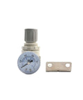 AR2000 G1 Quarter Inch Regulator For Air Equipment Units And Pneumatic FRL Units Air Valve Pipe Line System shown with mounting bracket