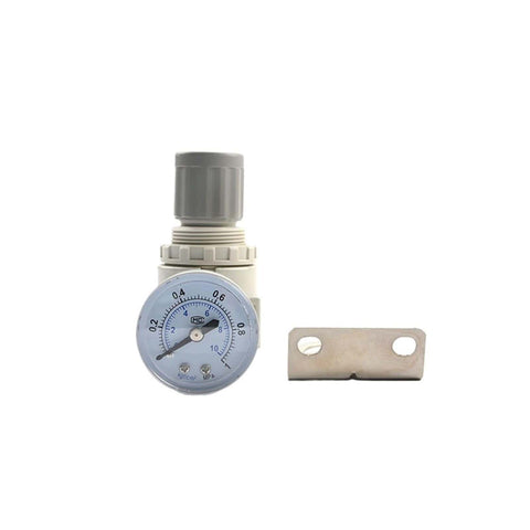 Pneumatic Air Regulator AR2000 G1/4 Inch FRL Unit Kit with pressure gauge and mounting bracket.