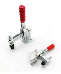 Vertical Quick-Release Toggle Clamp Workhorse For Woodworking And Mechanical Assembly, multiple models with red handles